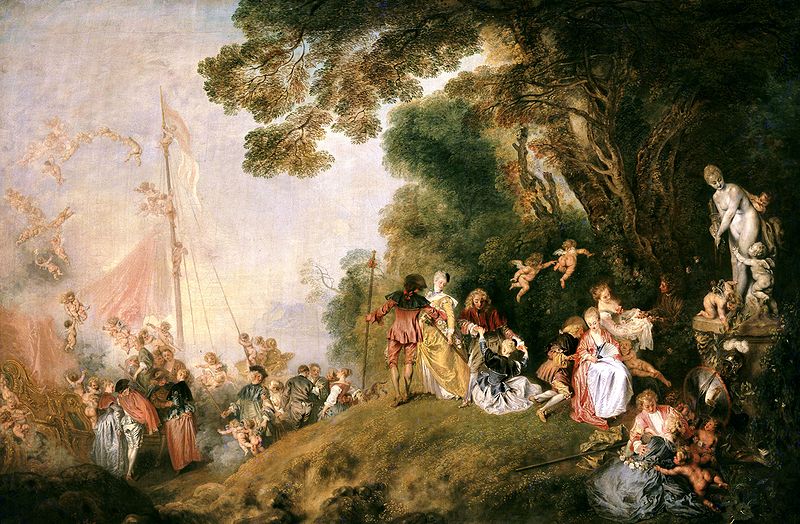 Embarquement pour Cythère, d'Antoine Watteau, PD-Art